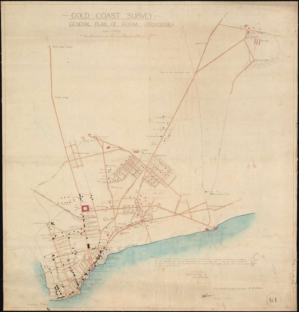 Gold Coast Survey General Plan of Accra (Provisional). - Main View