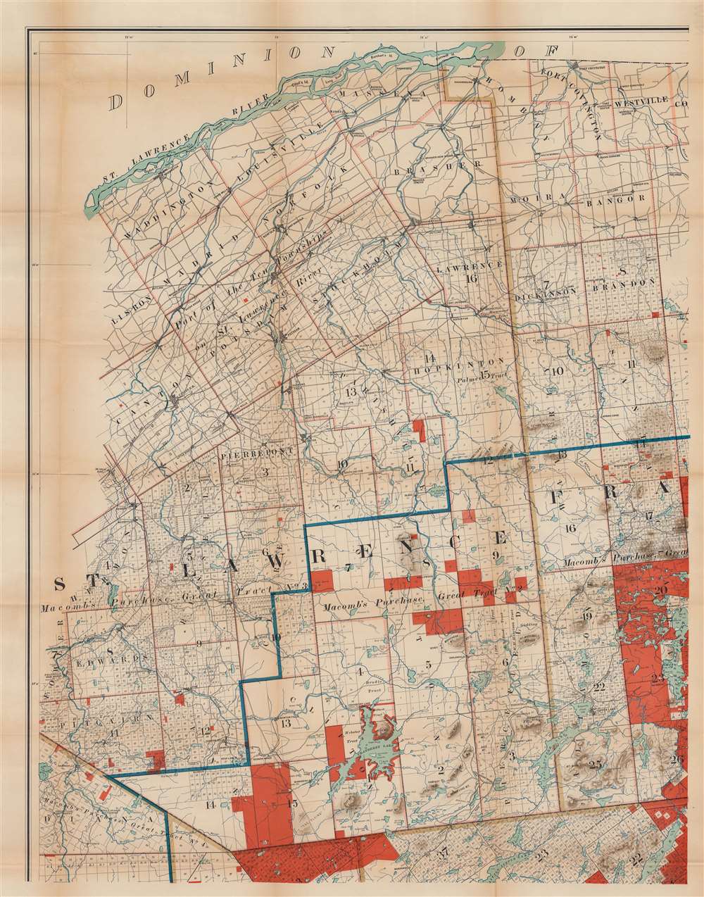 Map of the Adirondack Forest and Adjoining Territory. - Alternate View 2