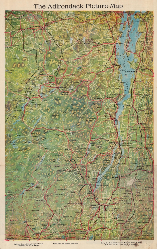 The Adirondack Picture Map. - Main View