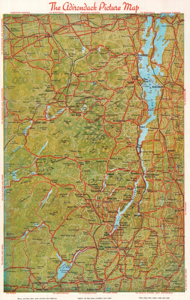 The Adirondack Picture Map. - Main View