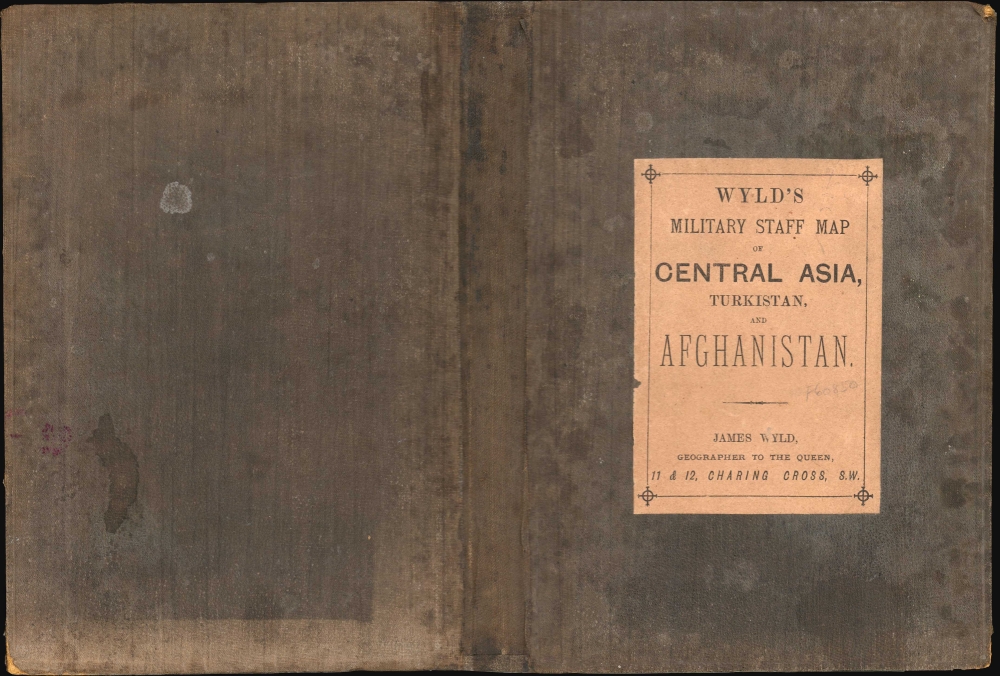 Wyld's Military Staff Map of Central Asia and Afghanistan. - Alternate View 2