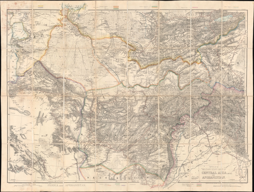 Wyld's Military Staff Map of Central Asia and Afghanistan. - Main View