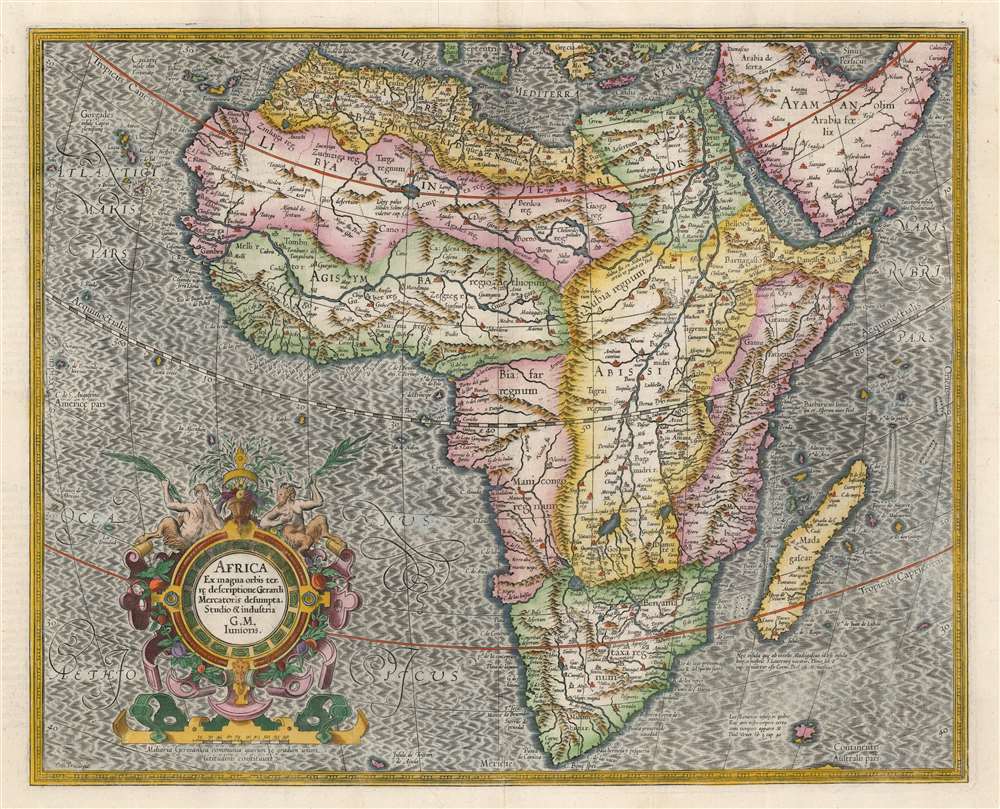 Africa Ex magnus orbis terre descriptione Gerardi Mercatoris desumpta. Studio and industria G.M. Iunioris. - Main View