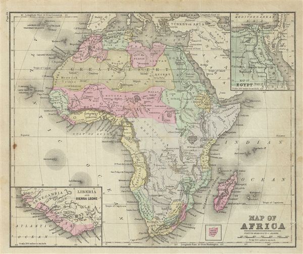 Map of Africa. - Main View