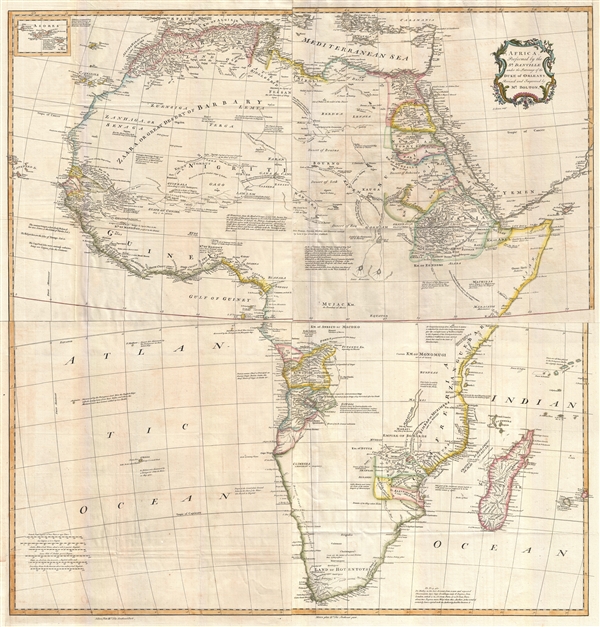 Africa, Performed by the Sr. D'Anville under the Patronage of the Duke of Orleans.