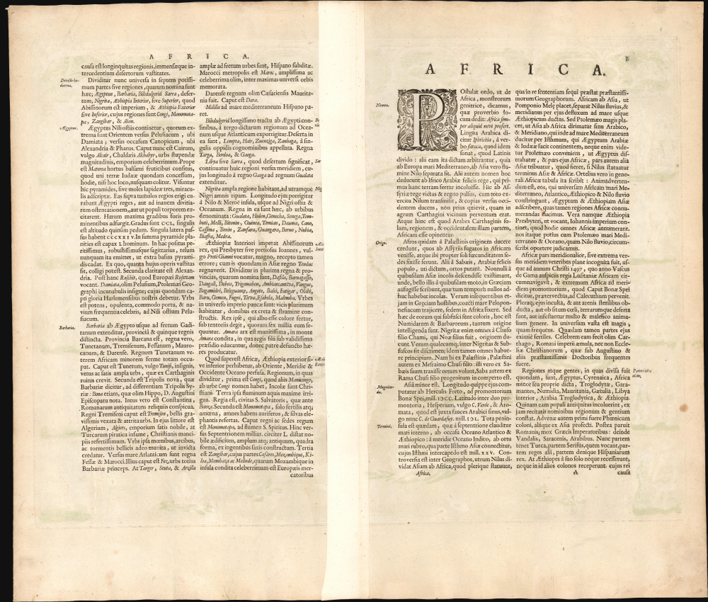Africae nova descriptio. Auct: Guiljelmo Blaeuw. - Alternate View 1