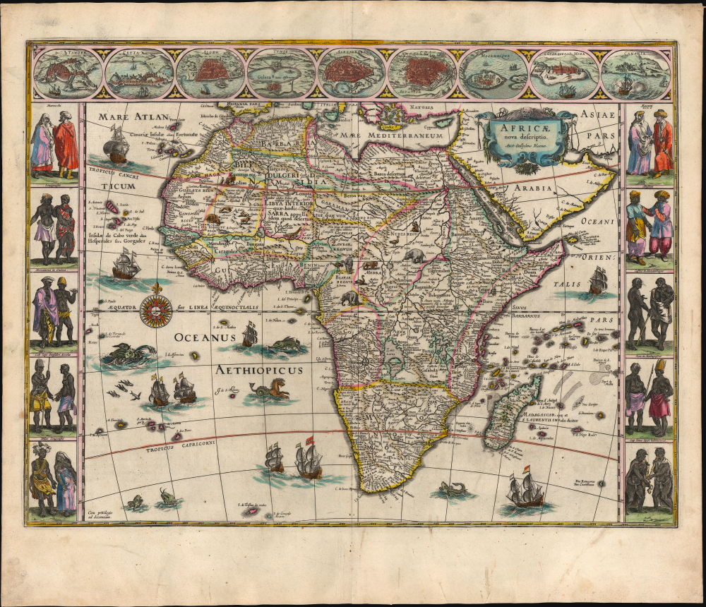 Africae nova descriptio. Auct: Guiljelmo Blaeuw. - Main View