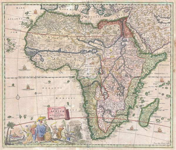 Accuratissima Totius Africae Tabula in Lucem producta per Iacobum de Sandrart Norimbergae. - Main View