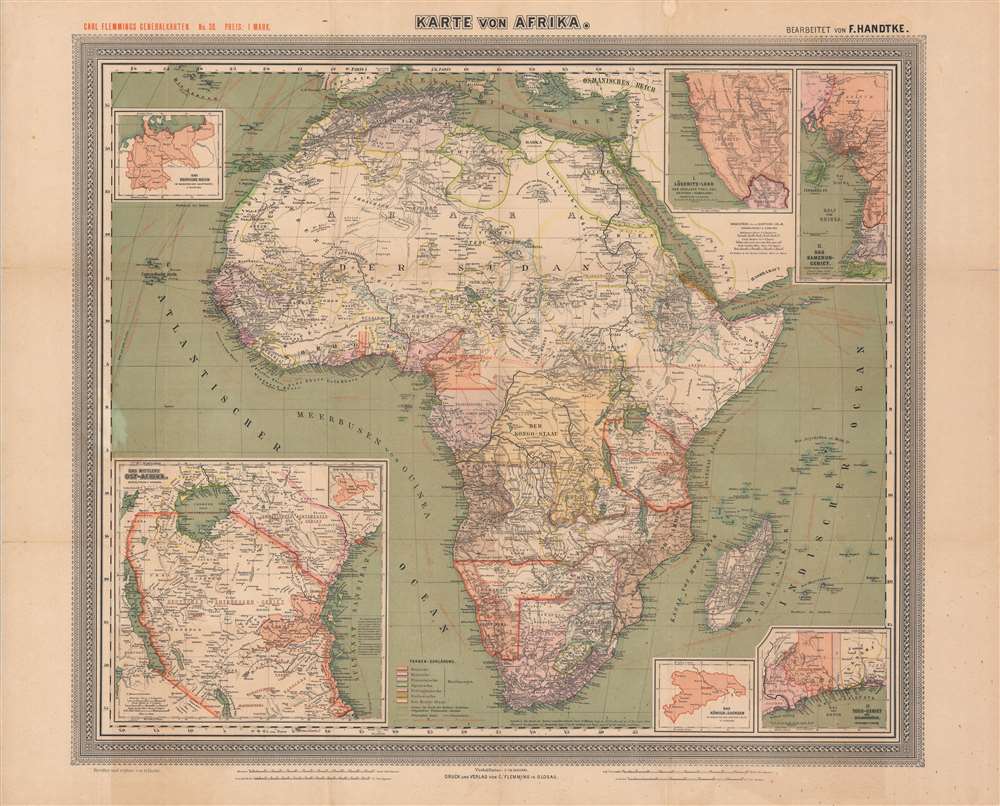 General-Karte von Afrika. - Main View