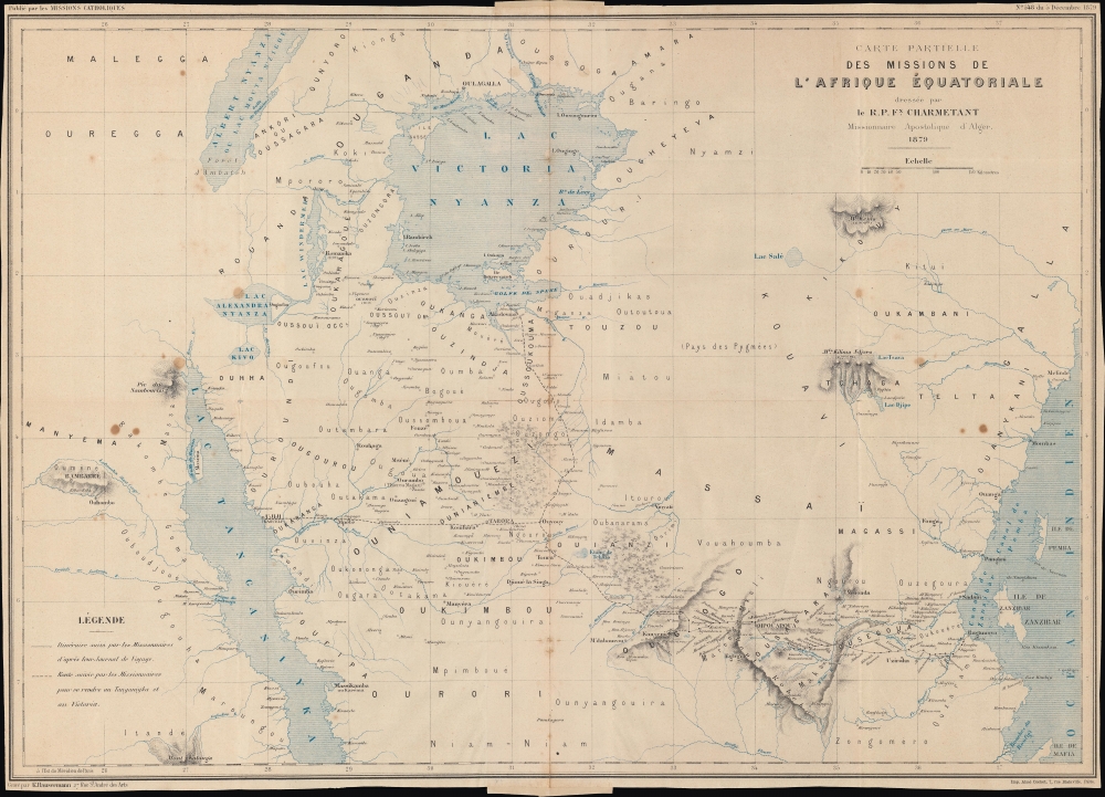 Carte partielle des Missions de l'Afrique Équatoriale. - Main View