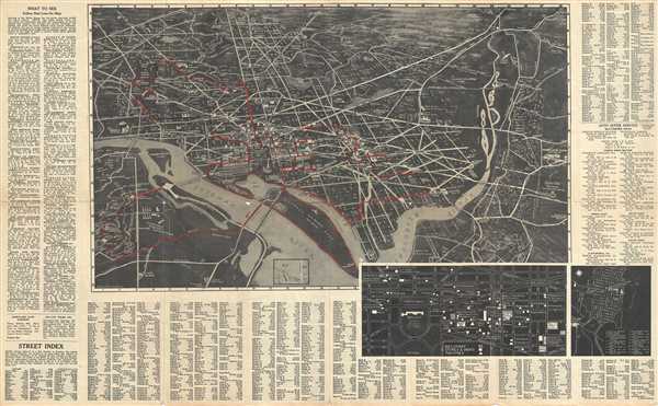 In and Out' Airvue Map and Guide of Washington. - Main View