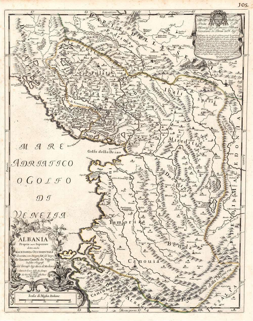 Albania Propria overo Superiore detta anche Macedonia Occidentale descritta, con Disegni fatti sul luogo. . . - Main View