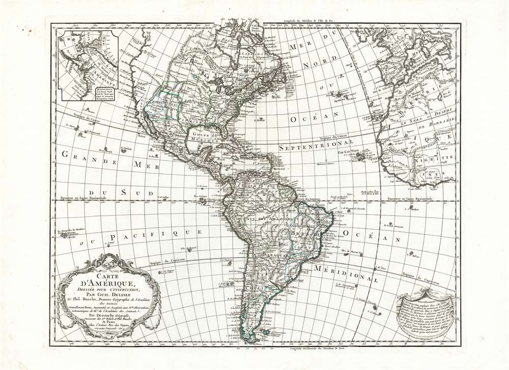 1800 Dezauche / De l'Isle Map of America