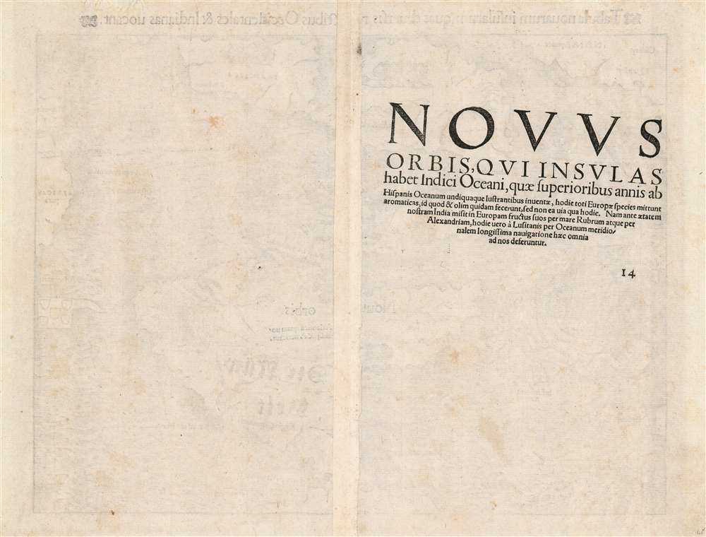 Tabula novarum insularum, quas diversis respectibus Occidentales et Indianas vocant. - Alternate View 1