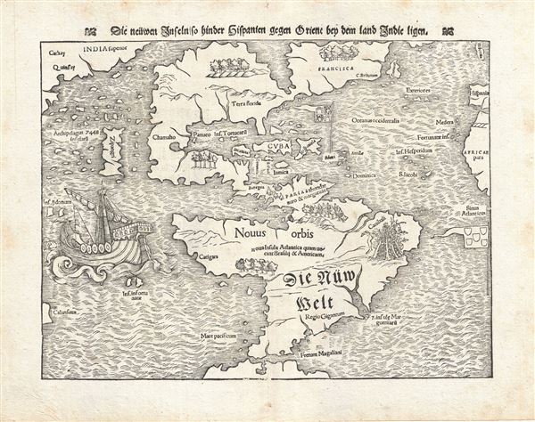 Die neuwen inseln so hinder Hispanien gegen Orient bey dem land Indie ligen.