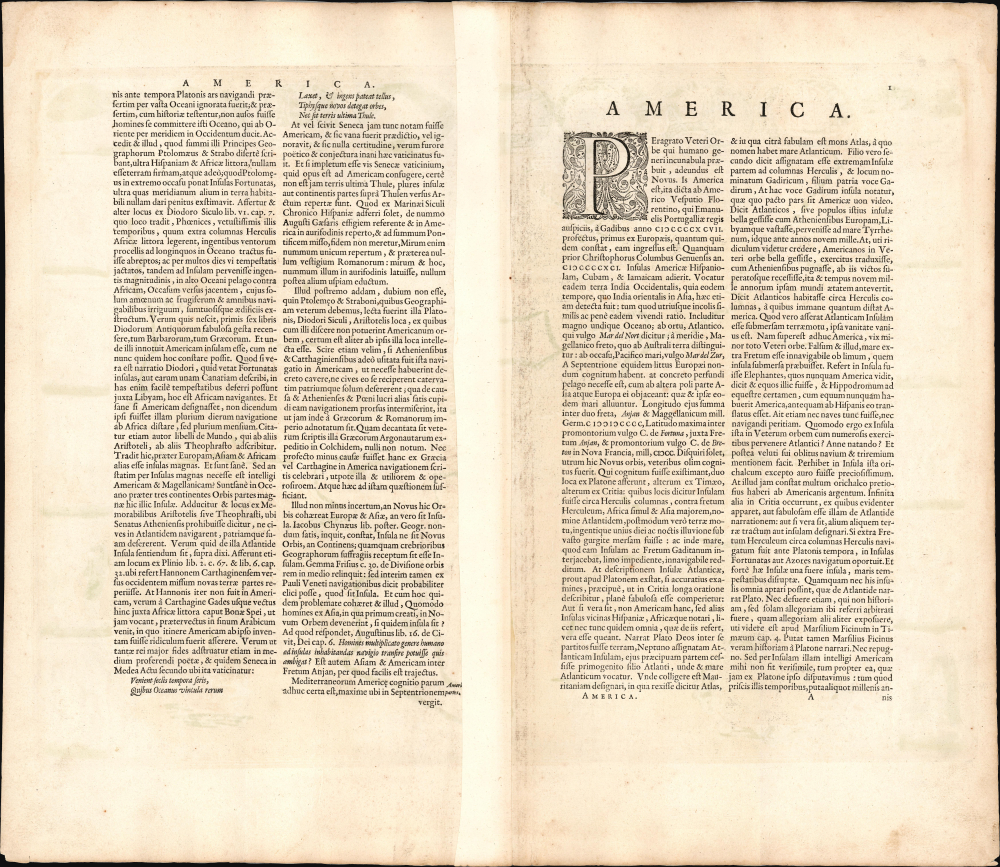 Americae Nova Tabula. - Alternate View 1