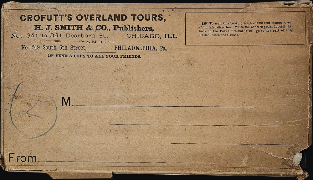 Map showing Crofutt's overland tours. - Alternate View 2