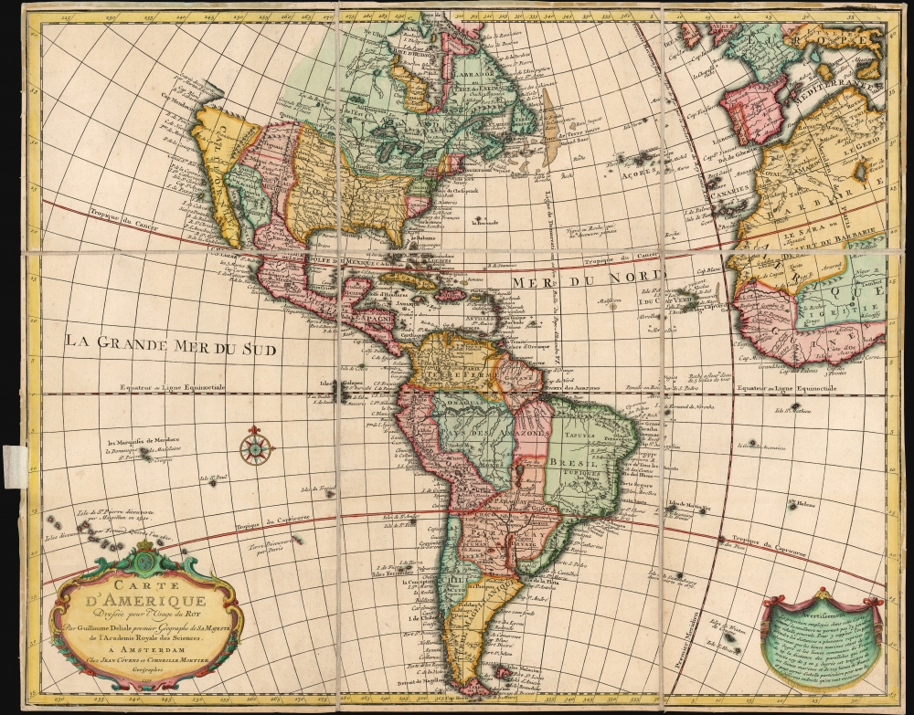 Carte d'Amerique Dressee pour l'Usage du Roy. - Main View