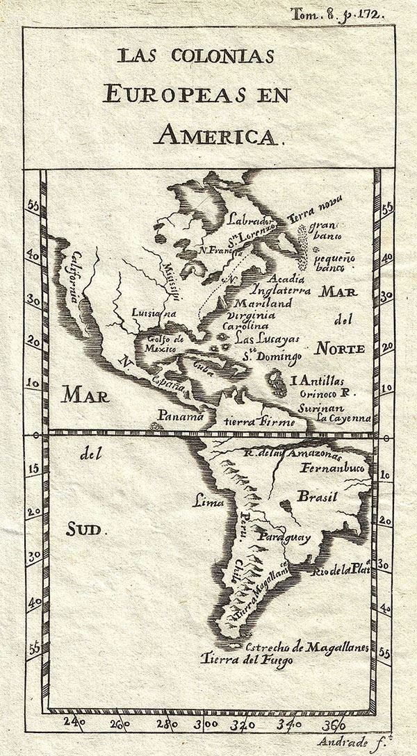 Las colonias Europeas en America. - Main View