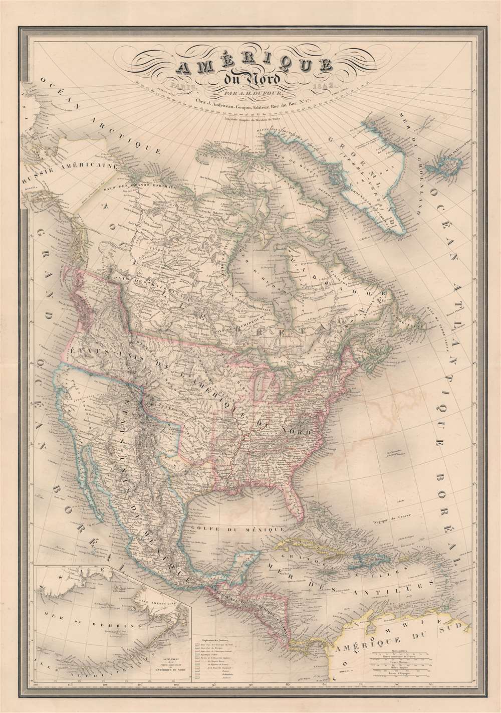 Amérique du Nord par A. H. Dufour... - Main View