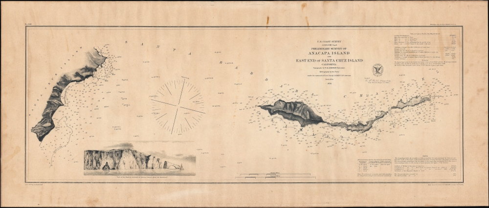 Preliminary Survey of Anacapa Island and East End of Santa Cruz Island California. - Main View