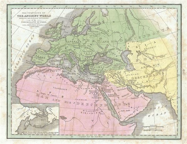 The Countries of The Ancient World Exhibiting the Probable Settlement of the Descendants of Noah. - Main View