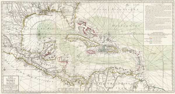 Carte du Golphe du Mexique et des Isles Antilles. - Main View