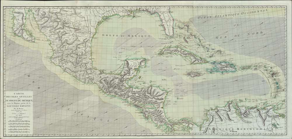 Carte des Isles Antilles et du Golfe du Méxique; avec la Majeure partie de la Nouvelle Espagne. - Main View