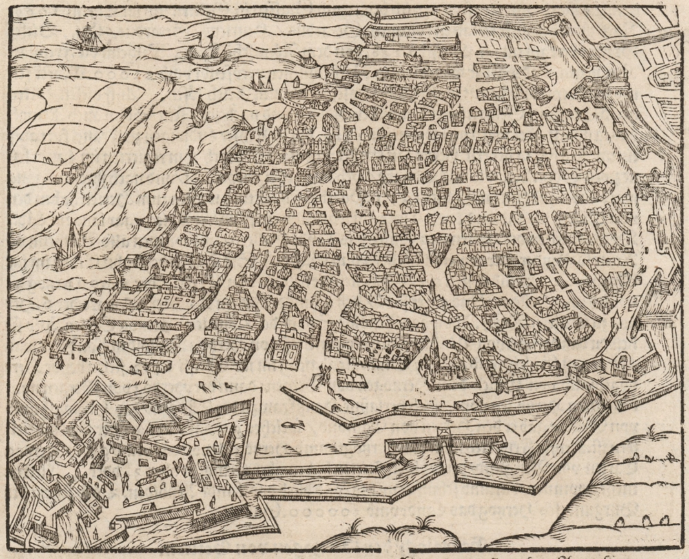 [Bird's-Eye View of Antwerp.] - Main View