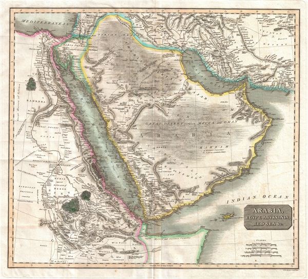 Arabia, Egypt, Abyssinia, Red Sea & c. - Main View