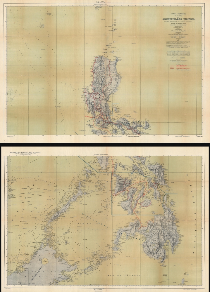 Carta General (en dos hojas) del Archipiélago Filipino. - Main View
