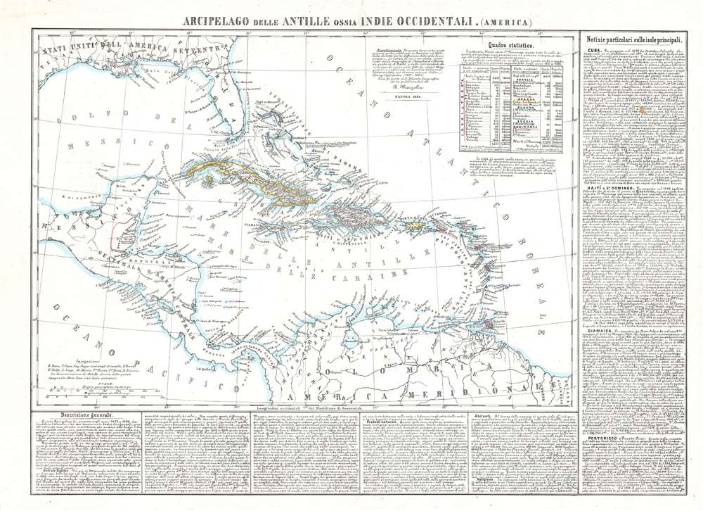 Arcipelago delle Antille ossia Indie Occidentali. (America.) - Main View