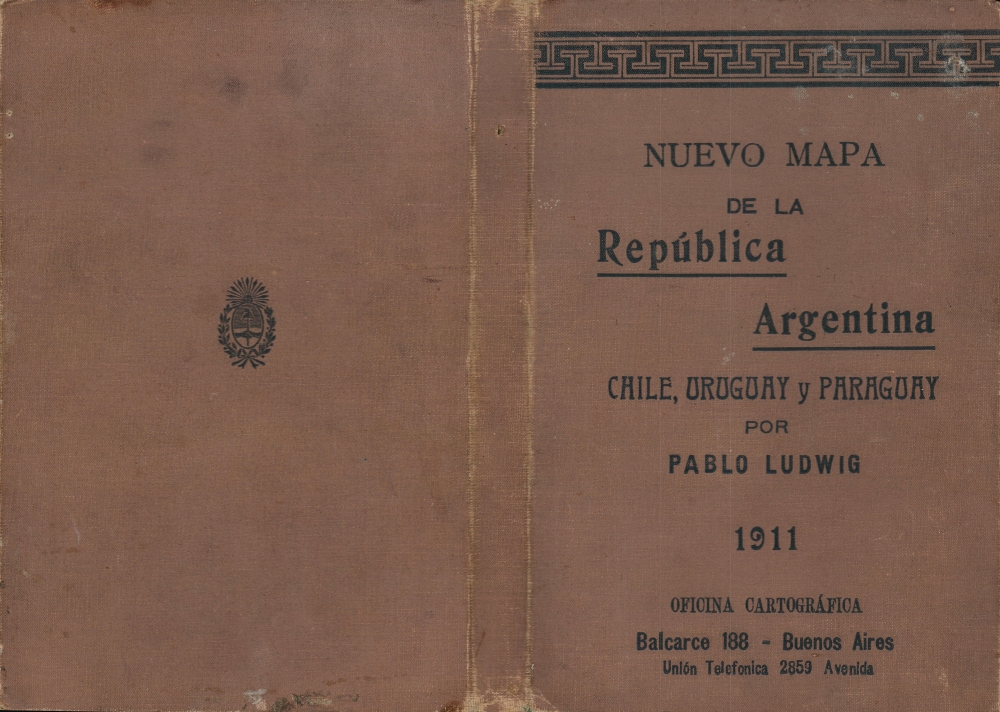 Nuevo Mapa de la República Argentina, Chile, Uruguay y Paraguay. - Alternate View 2