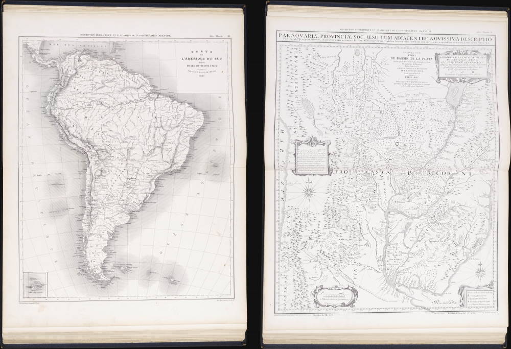 Description géographique et statistique de la Confédération Argentine... Atlas - Alternate View 2