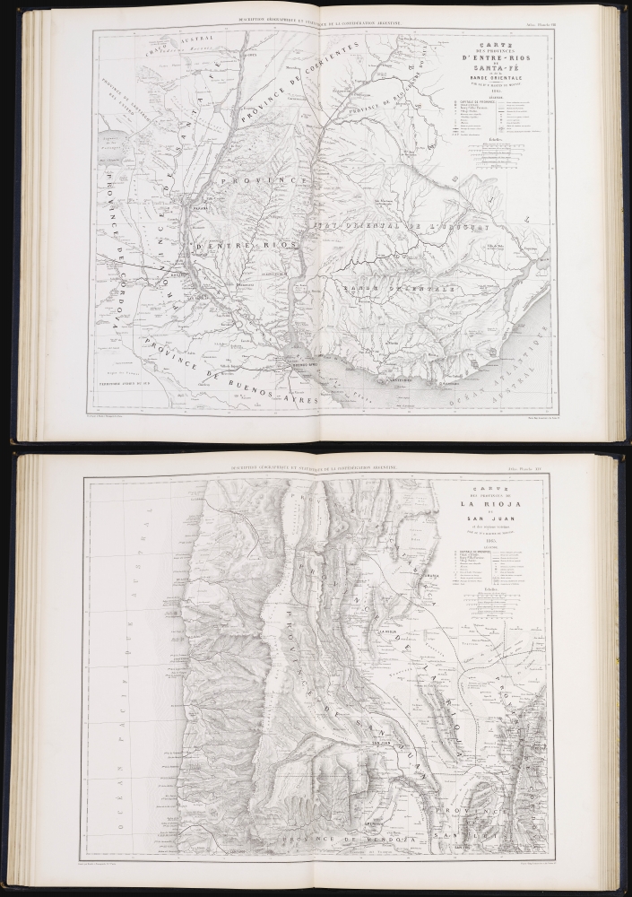 Description géographique et statistique de la Confédération Argentine... Atlas - Alternate View 4