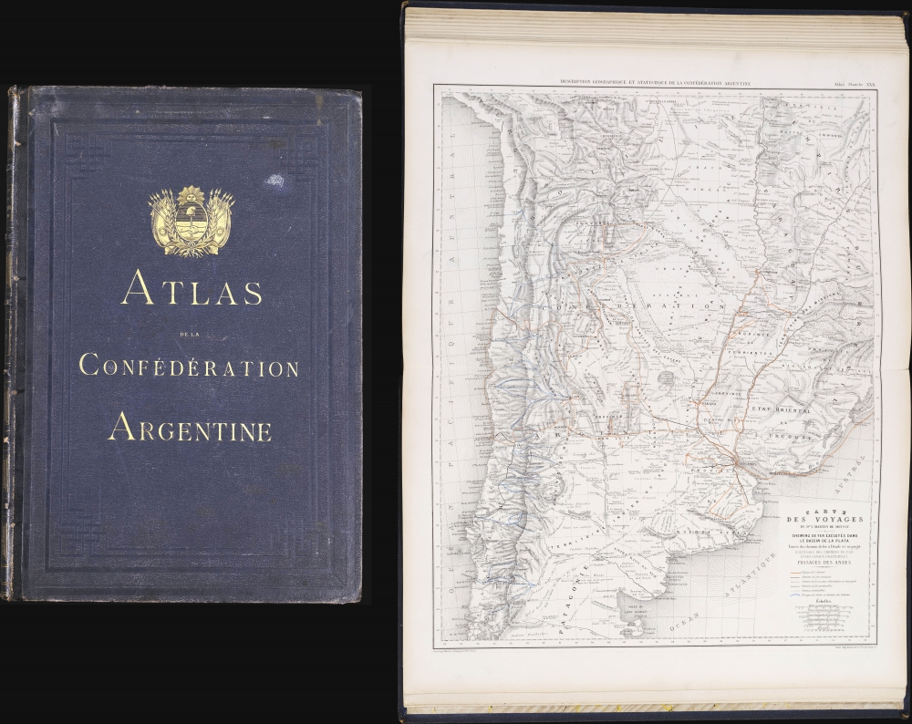 Description géographique et statistique de la Confédération Argentine... Atlas - Main View