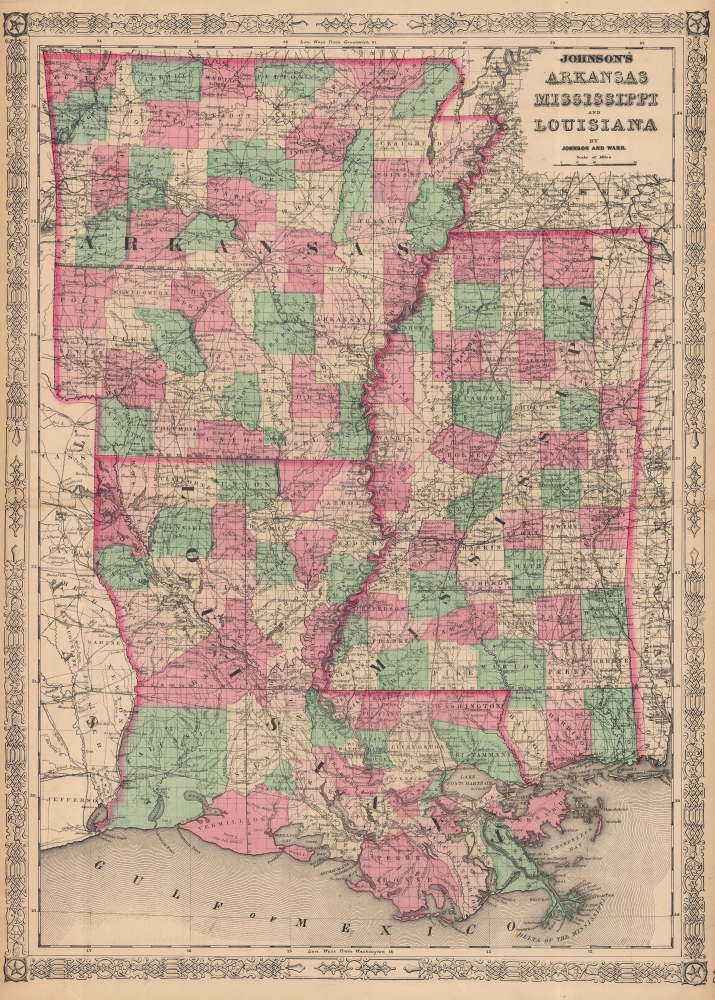 Johnson's Arkansas, Mississippi and Louisiana. - Main View