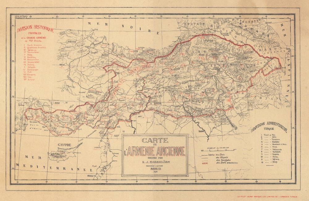 Carte de l'Armenie Ancienne. - Main View
