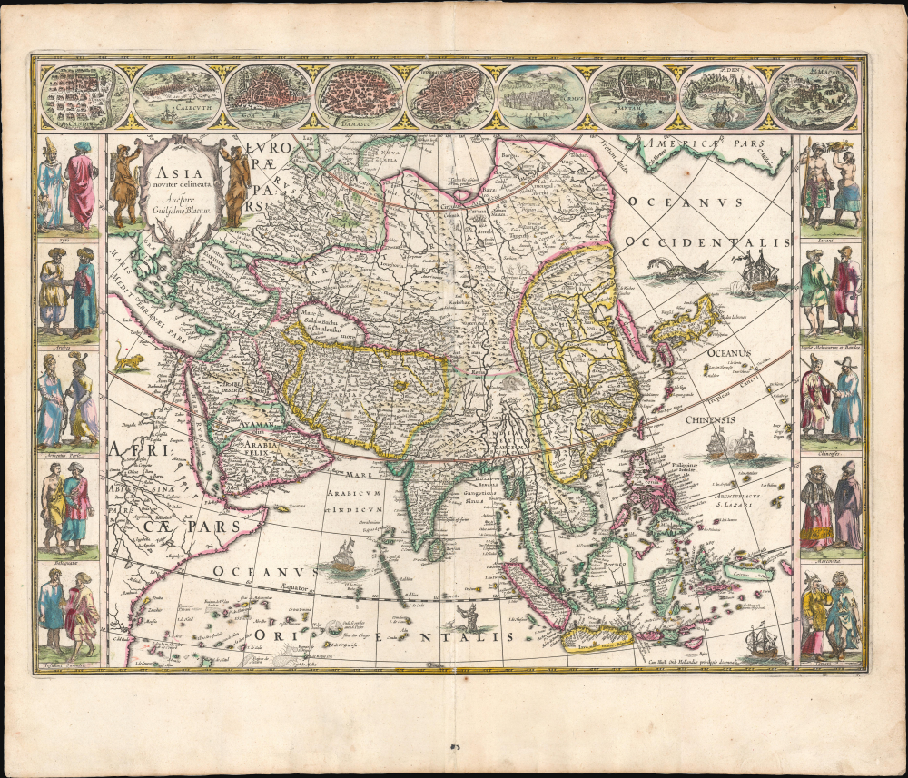Asia noviter delineata. Auctore Guiljelmo Blaeuw. - Main View