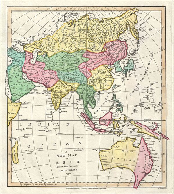 New Map of Asia drawn from the latest Discoveries. - Main View
