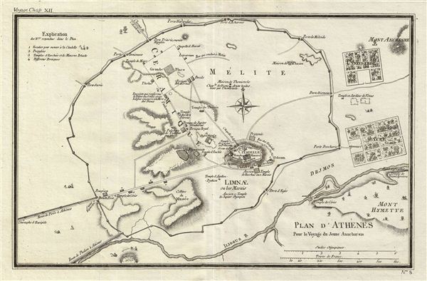 Plan d'Athenes Pour le Voyage du Jeune Anacharsis. - Main View