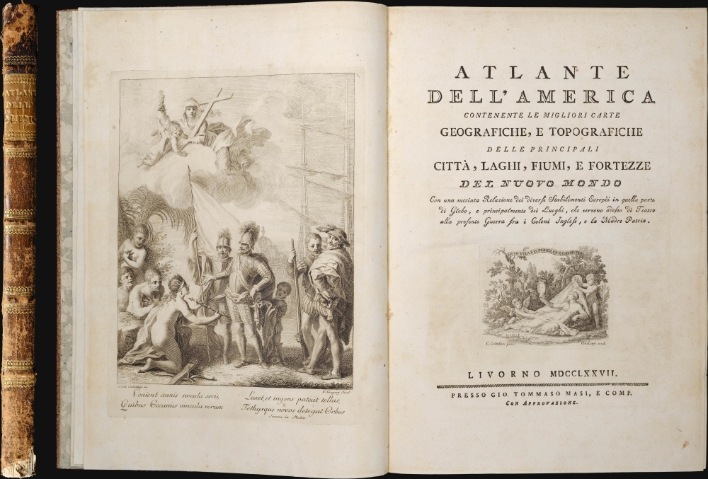 1772 Tommaso Masi Atlas of America (Revolutionary War)