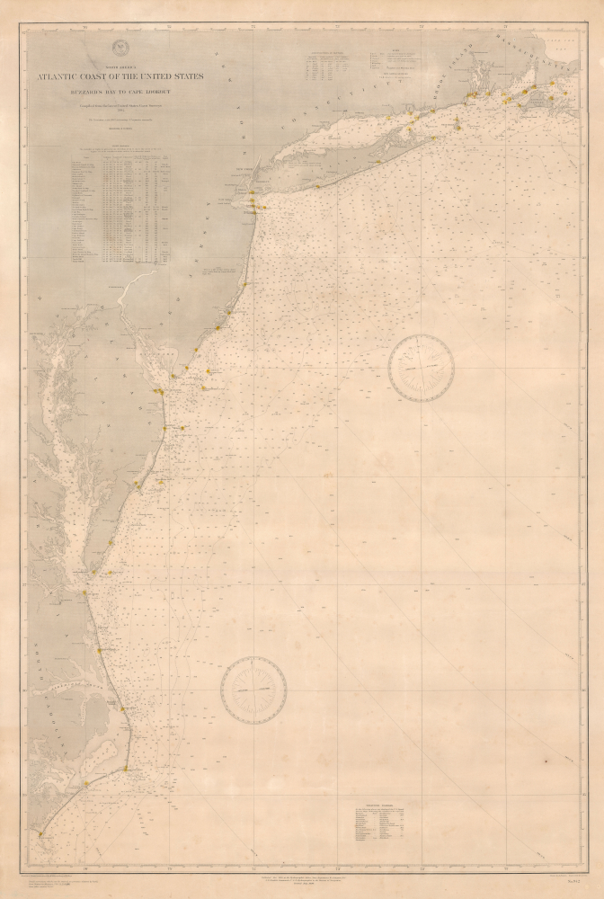North America Atlantic Coast of the United States Buzzard's Bay to Cape Lookout. - Main View
