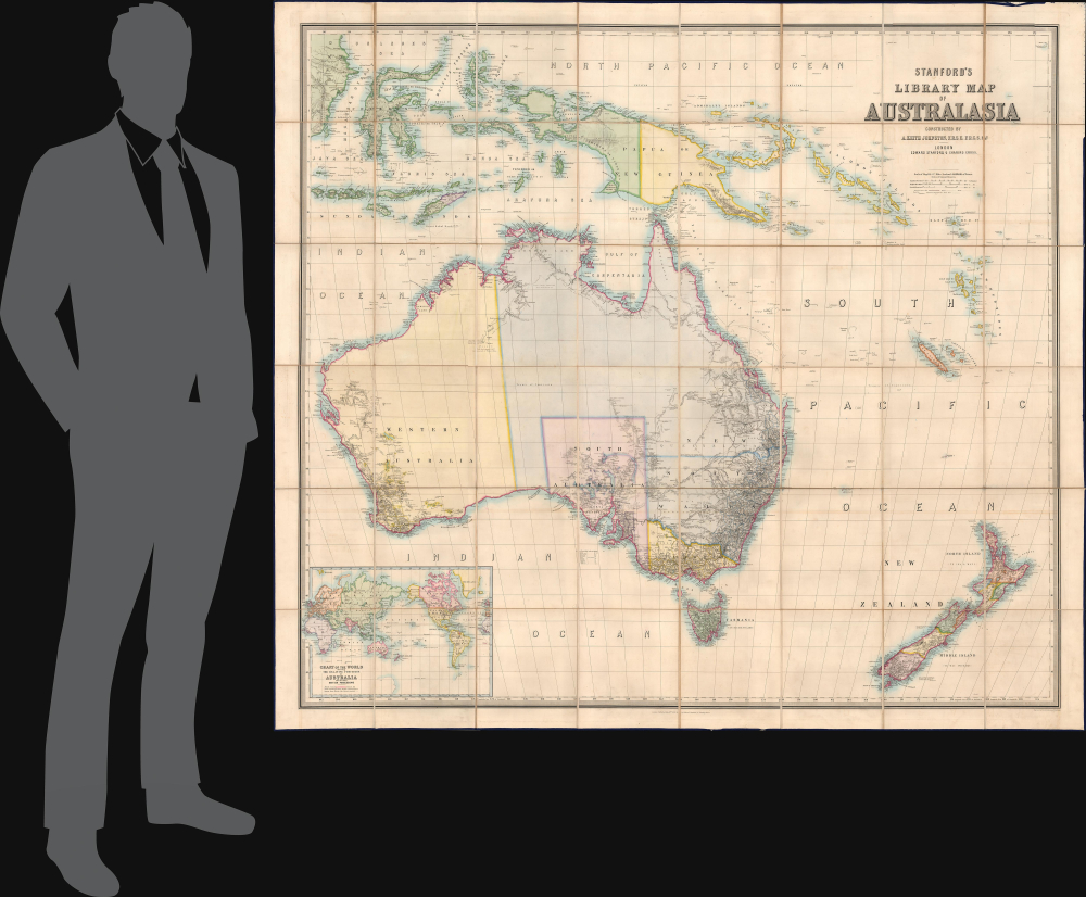 Stanford's Library Map of Australasia. - Alternate View 1