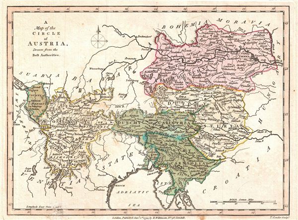 A Map of the Circle of Austria, Drawn from the Best Authorities. - Main View