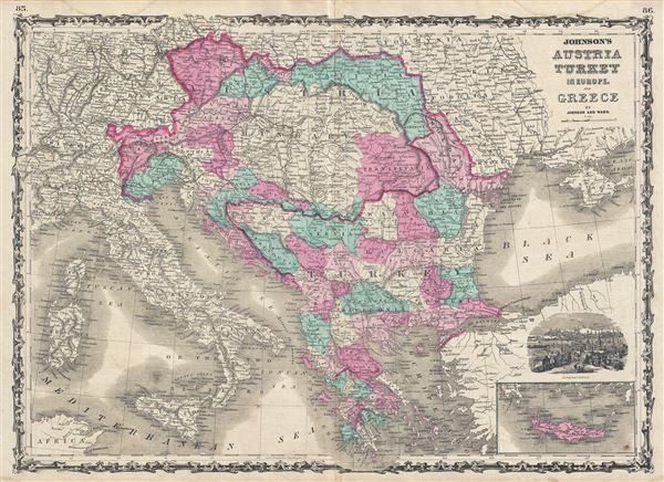 Johnson's Austria Turkey in Europe and Greece. - Main View