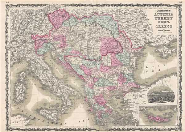 Johnson's Austria Turkey in Europe and Greece. - Main View