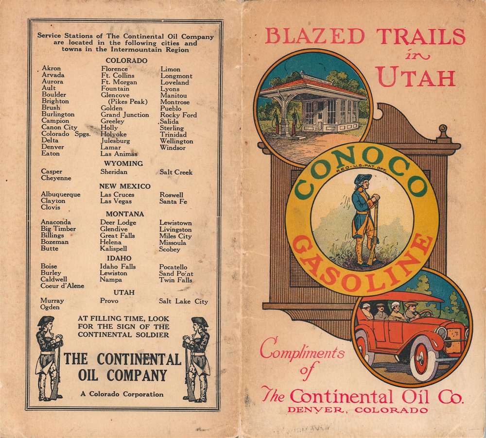 Auto Trails Map of Utah. - Alternate View 2