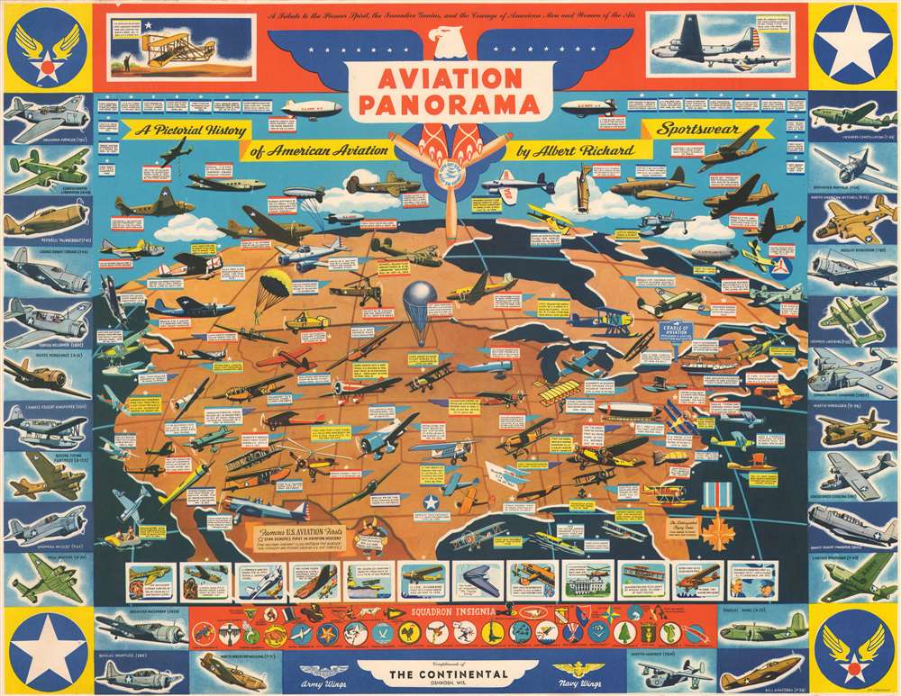 Aviation Panorama. A Pictorial History of American Aviation. A Tribute to the Pioneer Spirit, the Inventive Genius, and the Courage of American Men and Women of the Air. - Main View