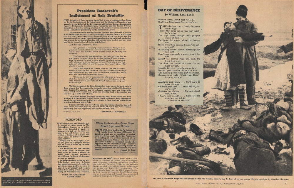 Axis Crimes - Don't Let Them Happen Here. Old Europe 1942. - Alternate View 1